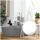 Sainsbury's Home white metal round swivel mirror 21x19cm (British brand)