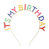 Sainsbury's glittery gold birthday headband - British product