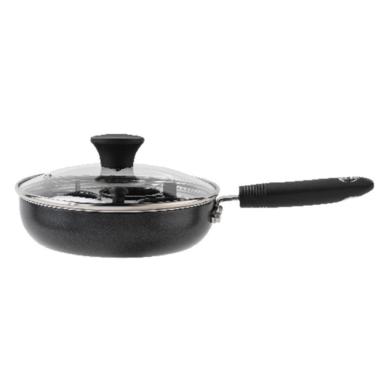 Sainsbury's Home black aluminium egg poacher 20cm diameter (British brand)