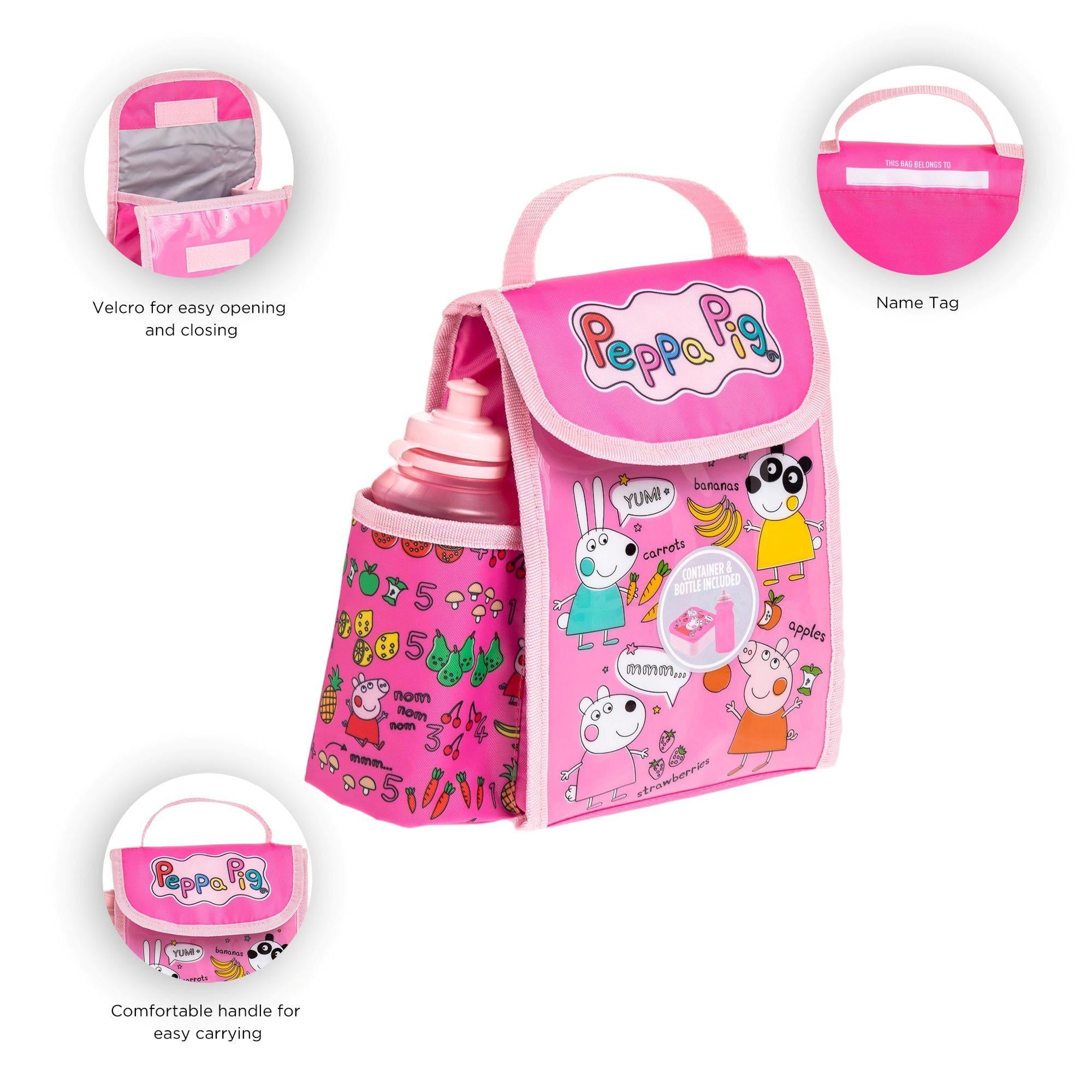 Hox insulated lunch bag set with 400ml bottle and snack container, UK version