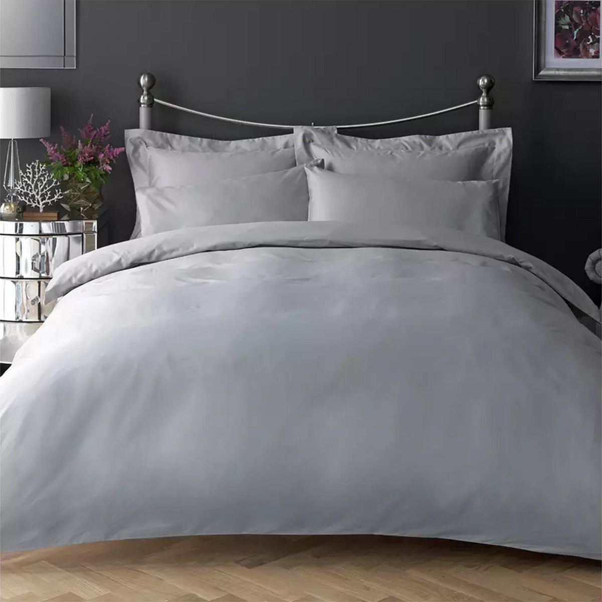 Habitat Egyptian Cotton Bedding Set Grey, UK version