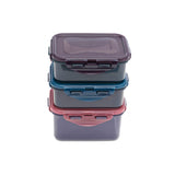 Lock & Lock rectangular storage container set 3pcs, imported from the UK