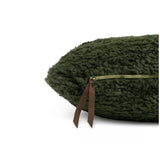 Habitat shearling cushion moss green 55x40cm, imported from the UK