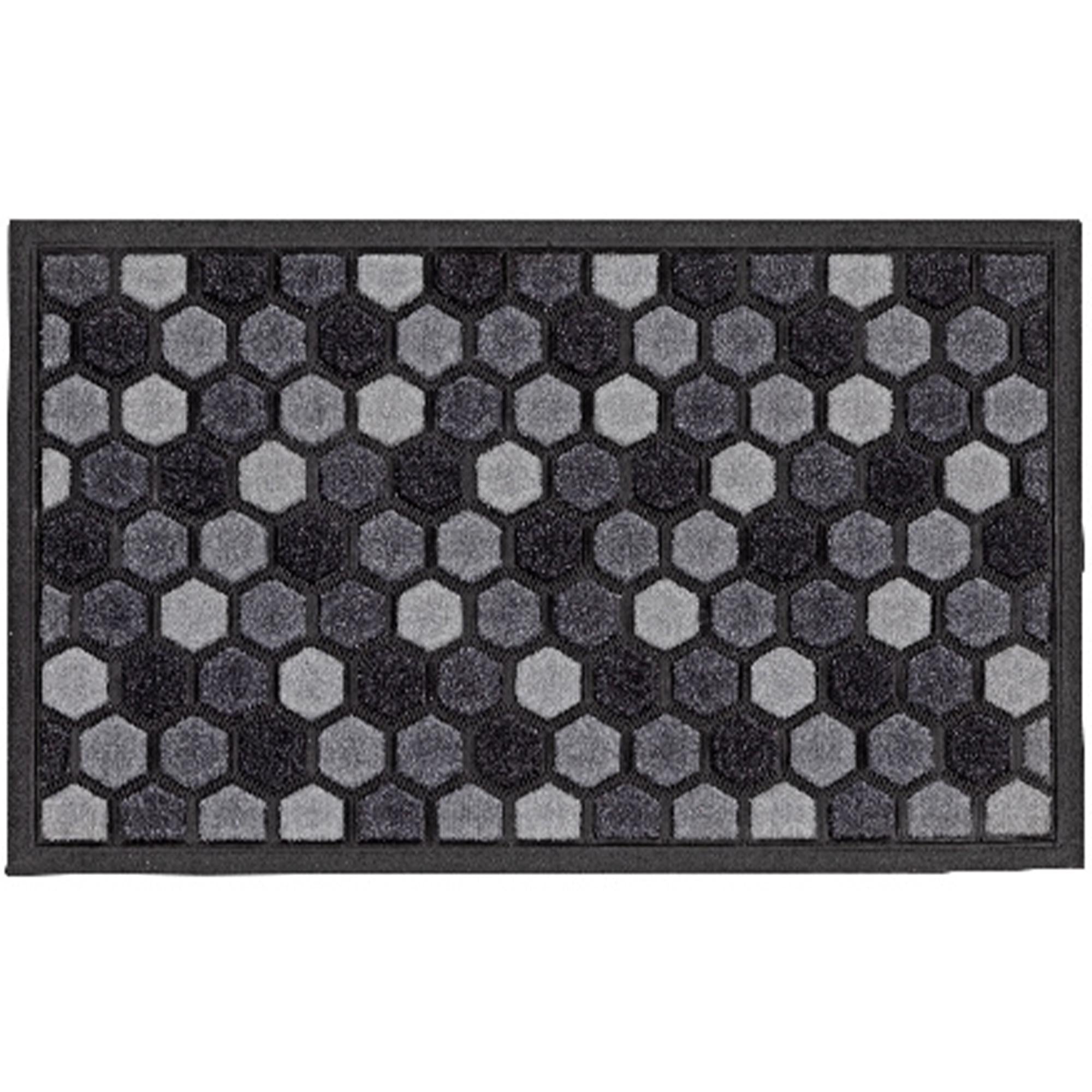 Sainsbury's Home grey short pile doormat 75x45cm (British brand)