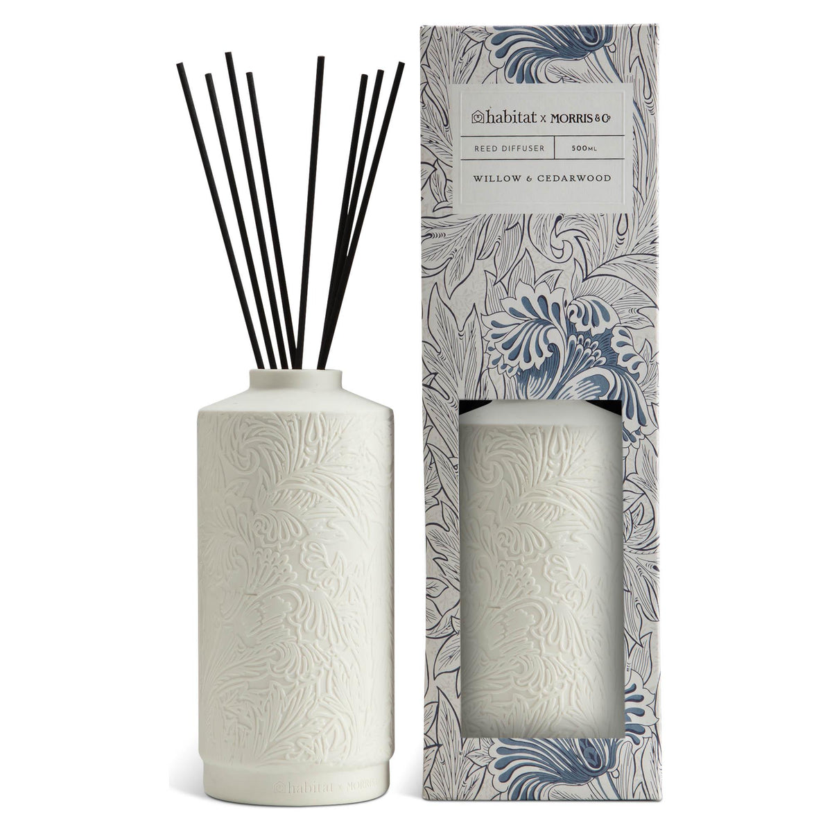 Morris & Co Willow Cedarwood Reed Diffuser 500ml, UK version