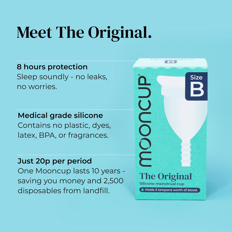 Mooncup Size B menstrual cup (British brand)