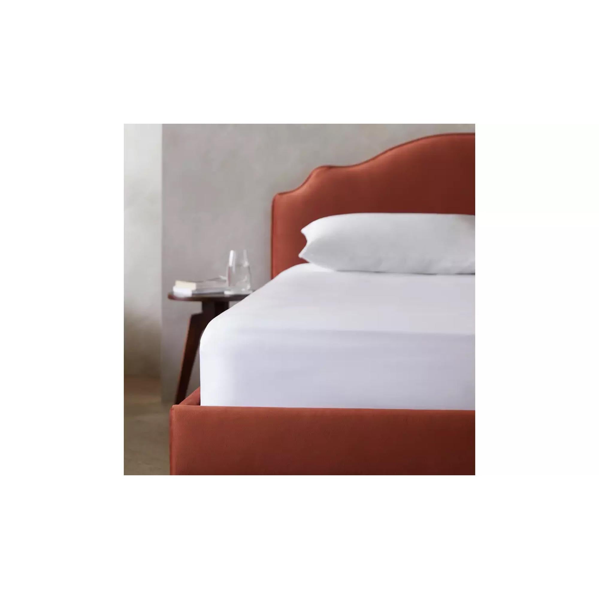 White 400 Thread Count Egyptian Cotton Fitted Bed Sheet