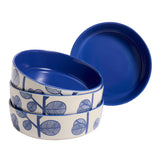Habitat leaf pasta bowl blue 22cm, UK version