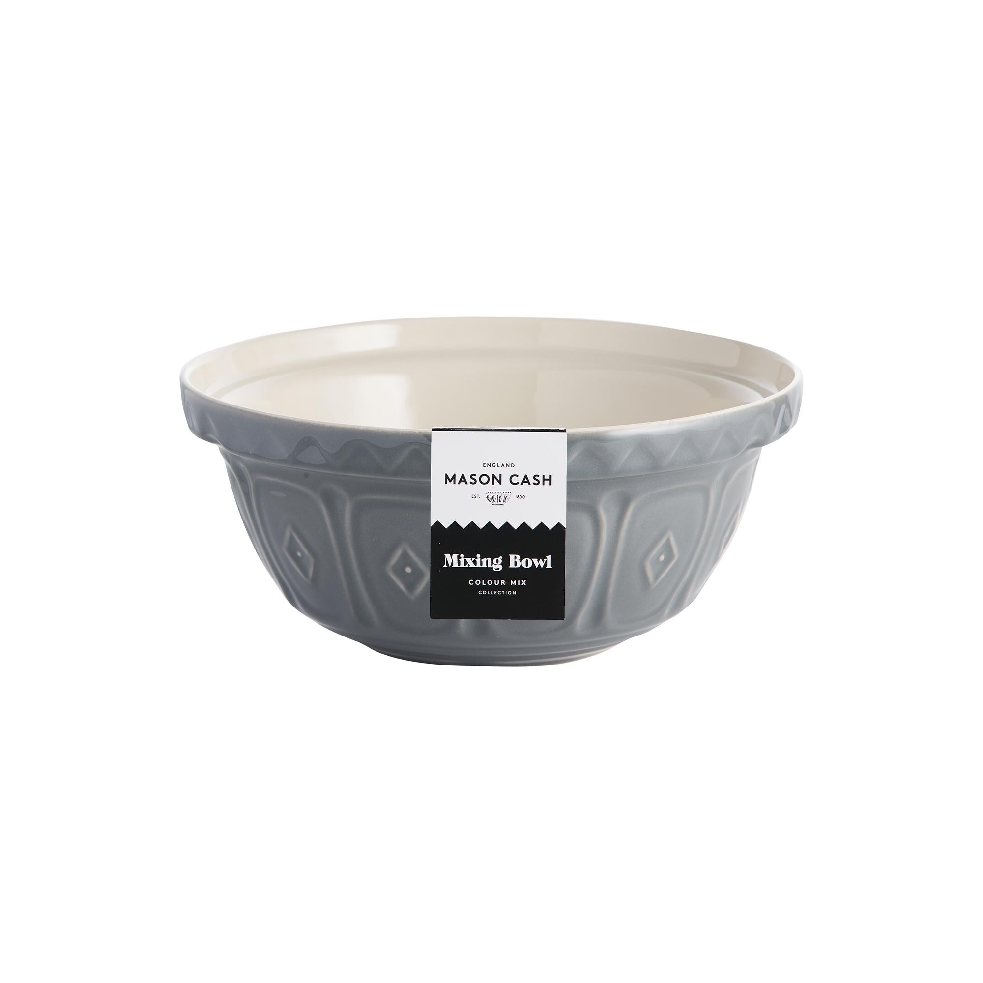 Mason Cash Grey Mixing Bowl 24cm, imported from the UK