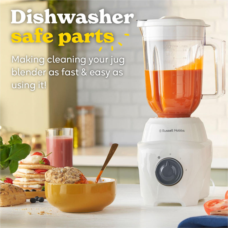 Russell Hobbs Go Create white jug blender 1.65L - British product