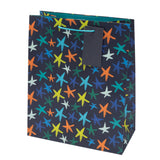 Sainsbury's large star gift bag with tag and handle - British product