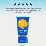 Bondi Sands SPF30 sunscreen lotion 150ml, imported from the UK