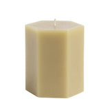 Habitat Small Hexagon Pillar Candle Sage H9cm, UK version