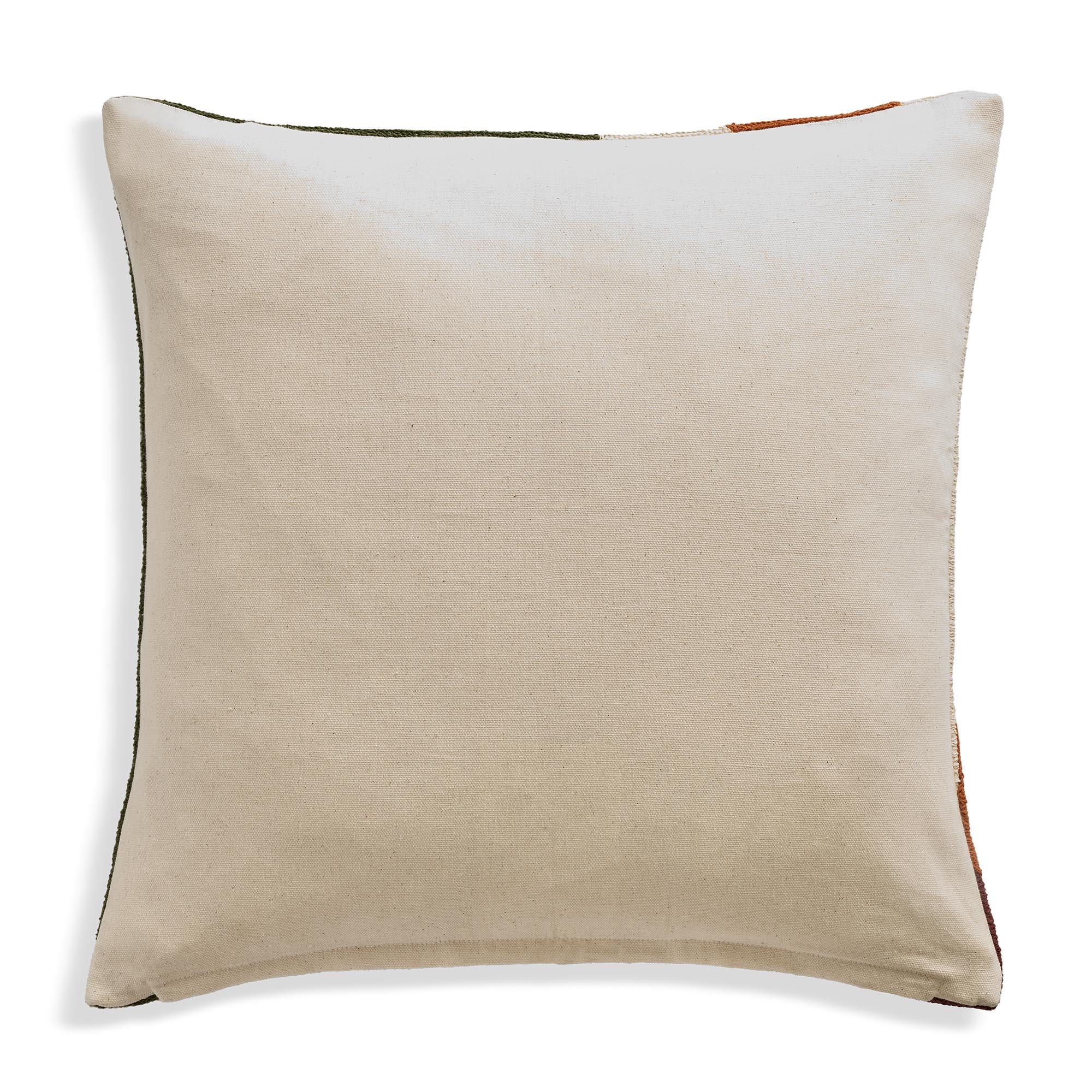 Habitat cushion autumn abstract crewel pattern 43cm, UK version