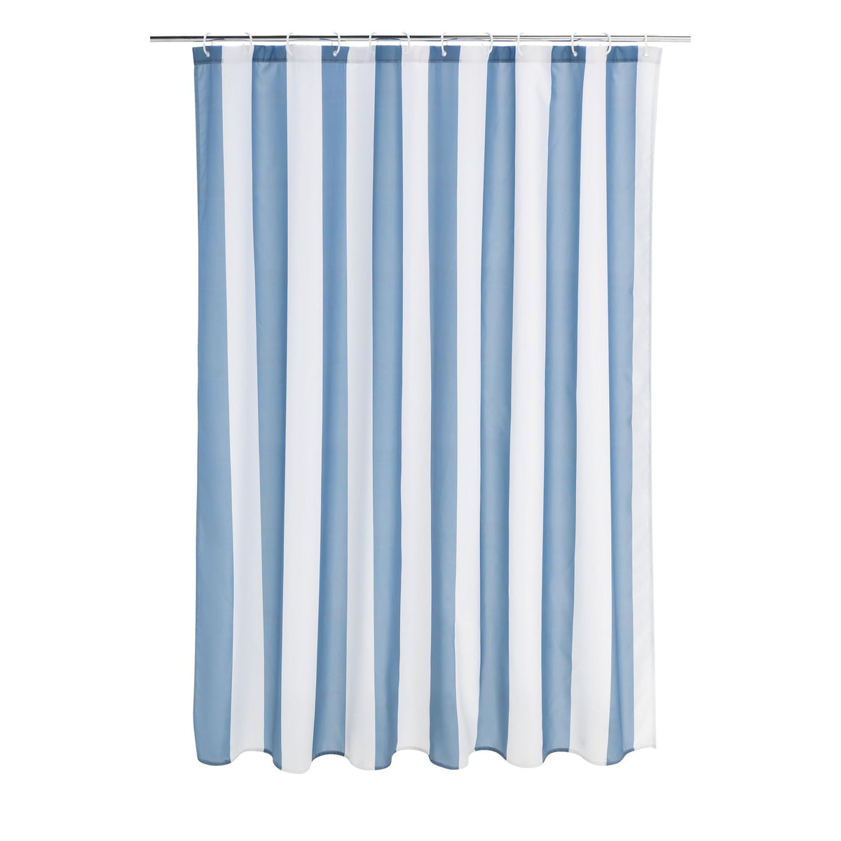 Sainsbury's Home blue stripe shower curtain 180x180cm (British brand)