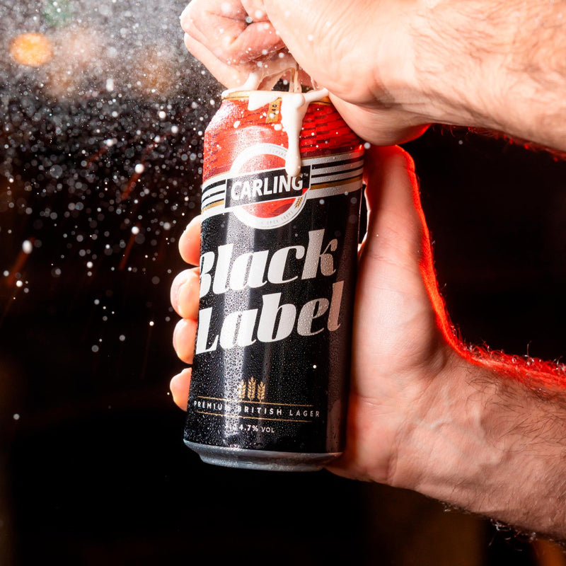 Carling Black Label lager 4x568ml cans, imported from the UK