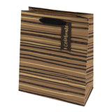 Sainsbury's Home Kraft Stripe medium gift bag with ribbon handle, UK version