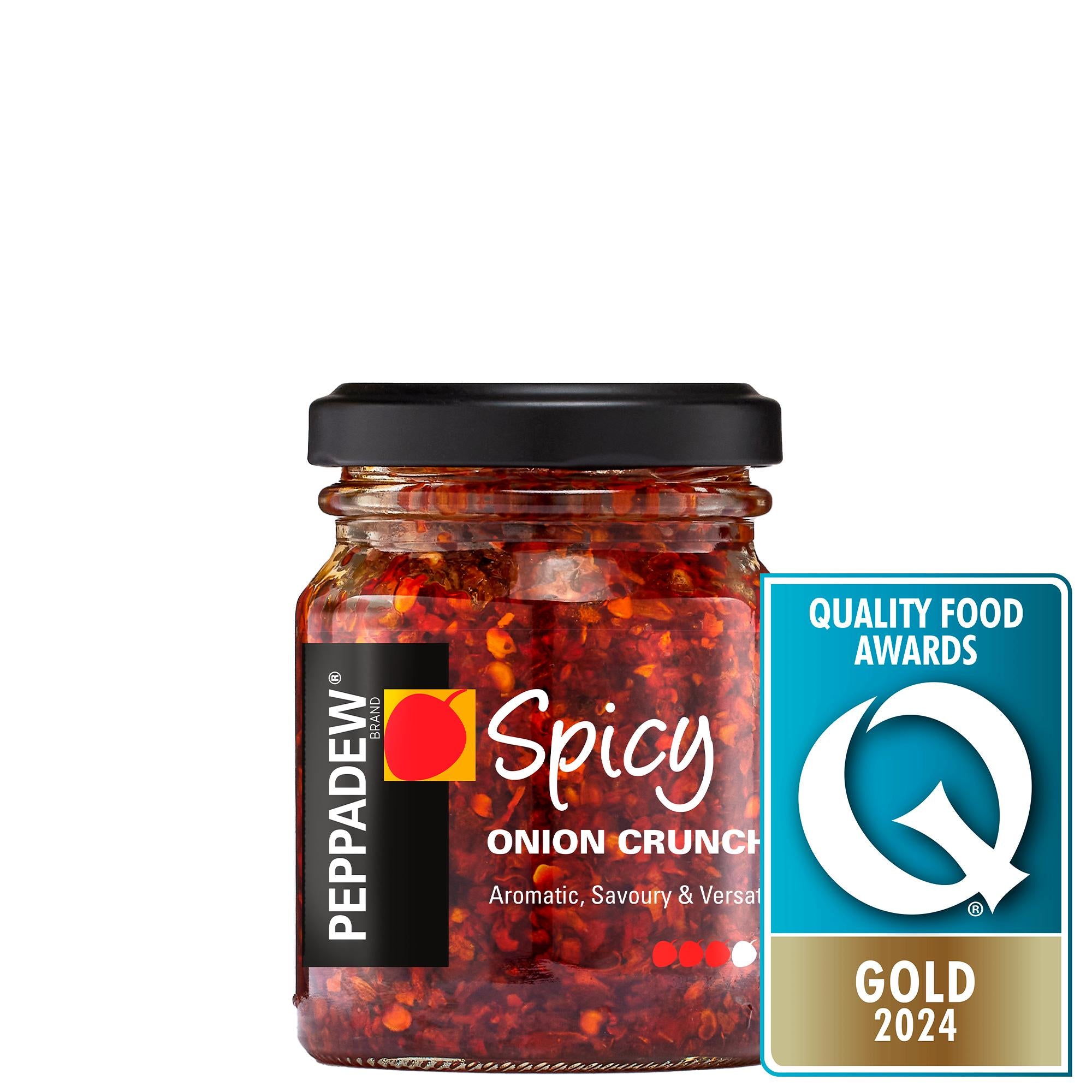 Peppadew Spicy Onion Crunch 130g, imported from the UK