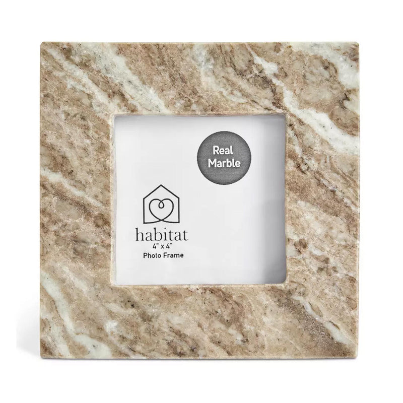 Habitat marble picture frame 4x4 inch, imported from the UK