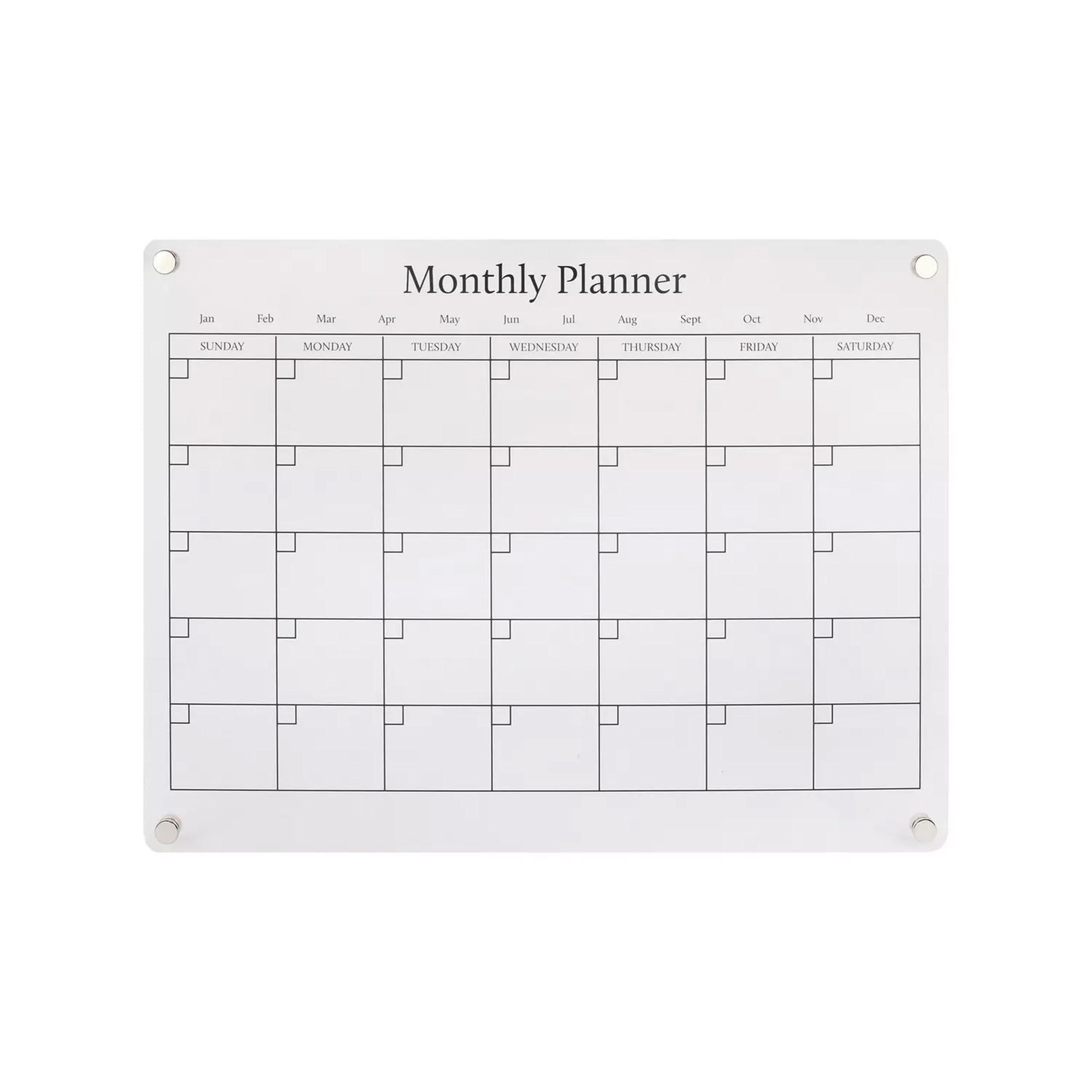 Sainsbury's Home acrylic monthly magnetic planner H30 W40cm - British product