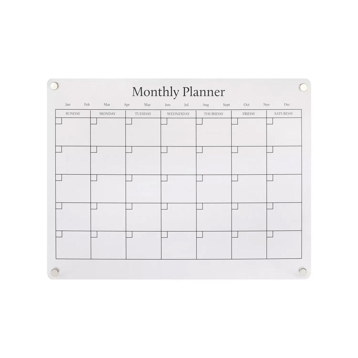Sainsbury's Home acrylic monthly magnetic planner H30 W40cm - British product