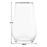 Habitat Gold Rim Hi Ball Glass 710ml capacity, UK version