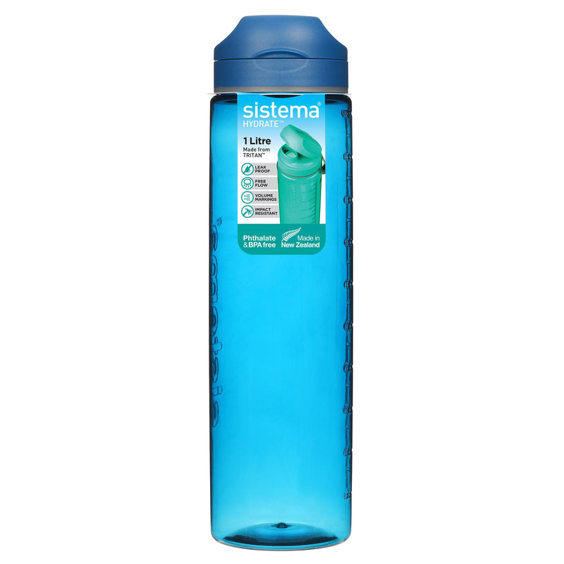 Sistema Hydrate Tritan Flip Top Bottle 1L (British brand)