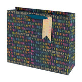 Sainsbury's Happy Birthday navy extra large gift bag (British brand)