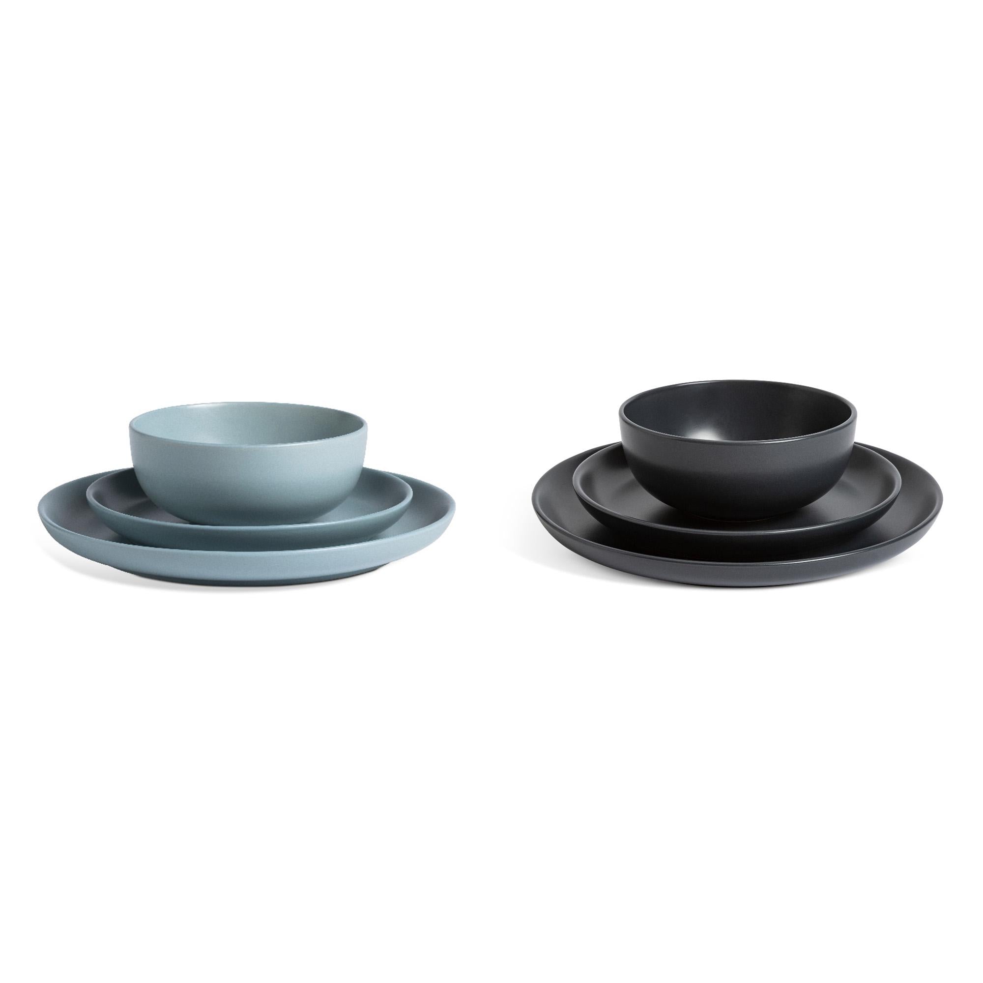Habitat 12 Piece Matte Finish Duck Egg Dinner Set, UK version