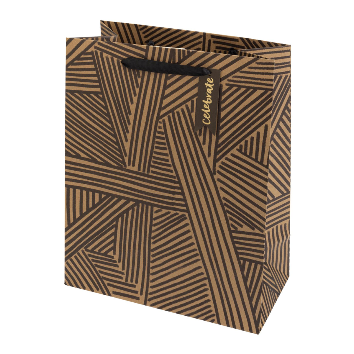 Sainsbury's Kraft large gift bag with geo design (British brand)