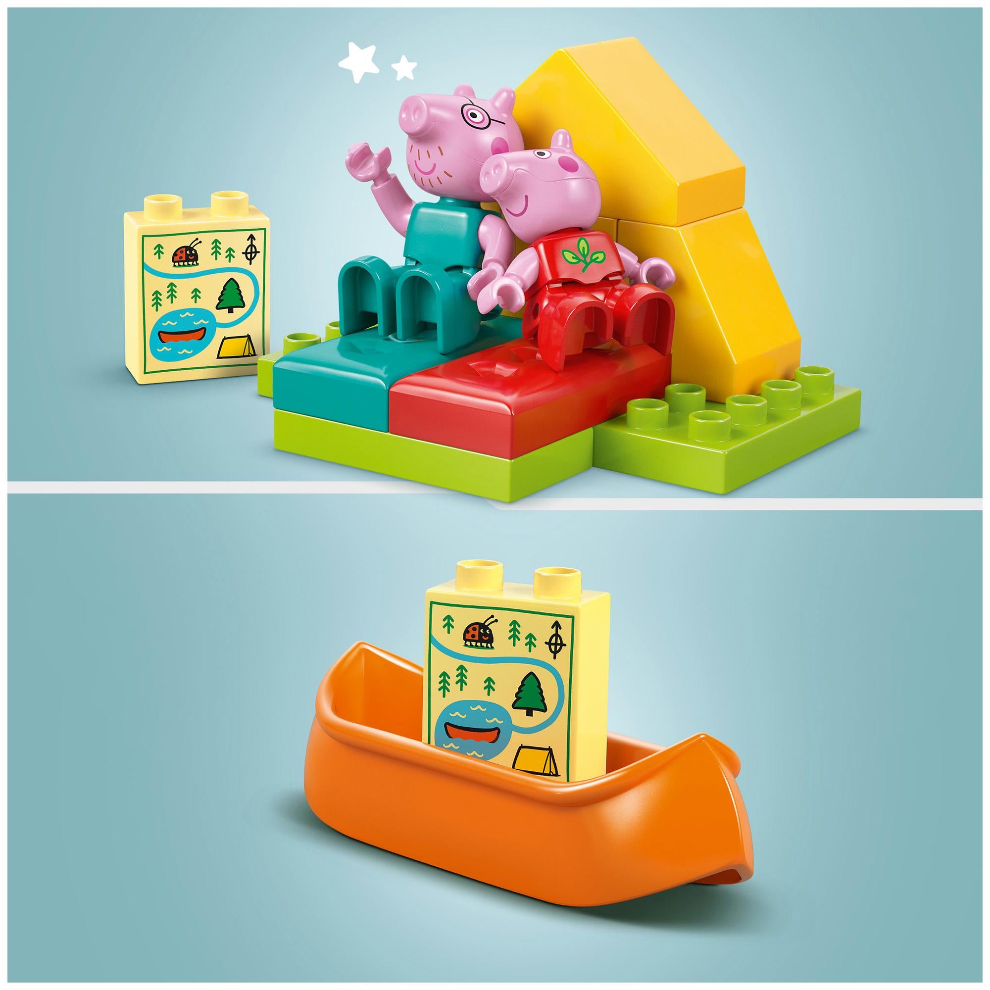 LEGO Duplo Peppa Pig camping trip building toy set - British product