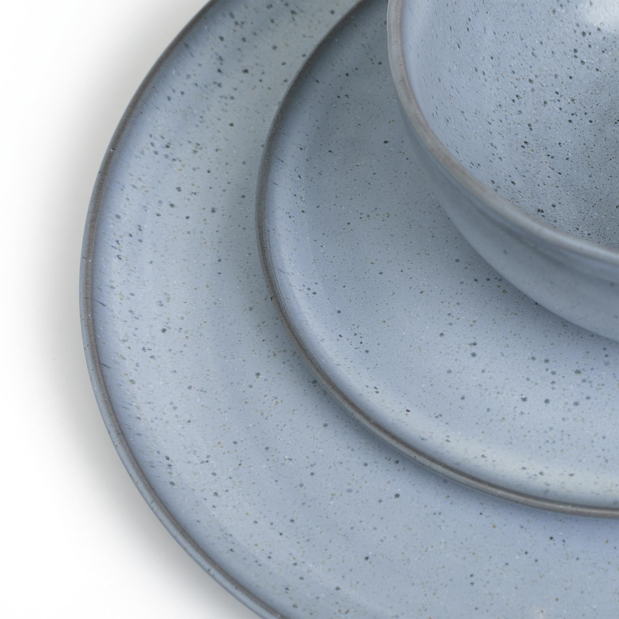 Habitat Evora blue stoneware dinner set 12 piece - British product