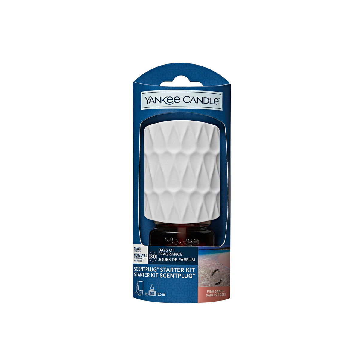 Yankee Candle Pink Sands Plug In Starter Kit 8x8x8cm (British brand)