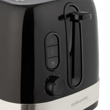 Cookworks illuminated black 2 slice toaster - British product