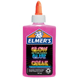 Elmer's pink glow-in-the-dark liquid glue 147ml, imported from the UK
