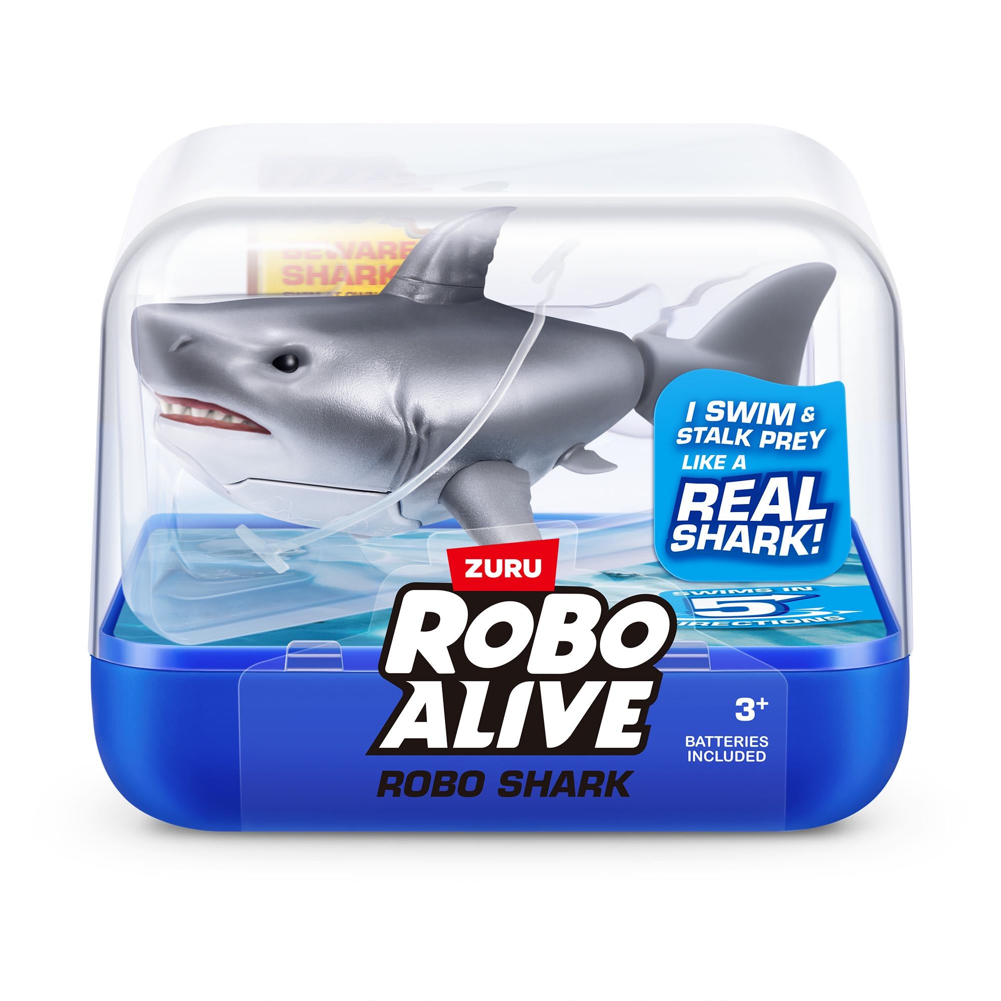ZURU Robo Alive swimming shark water-activated toy, imported from the UK