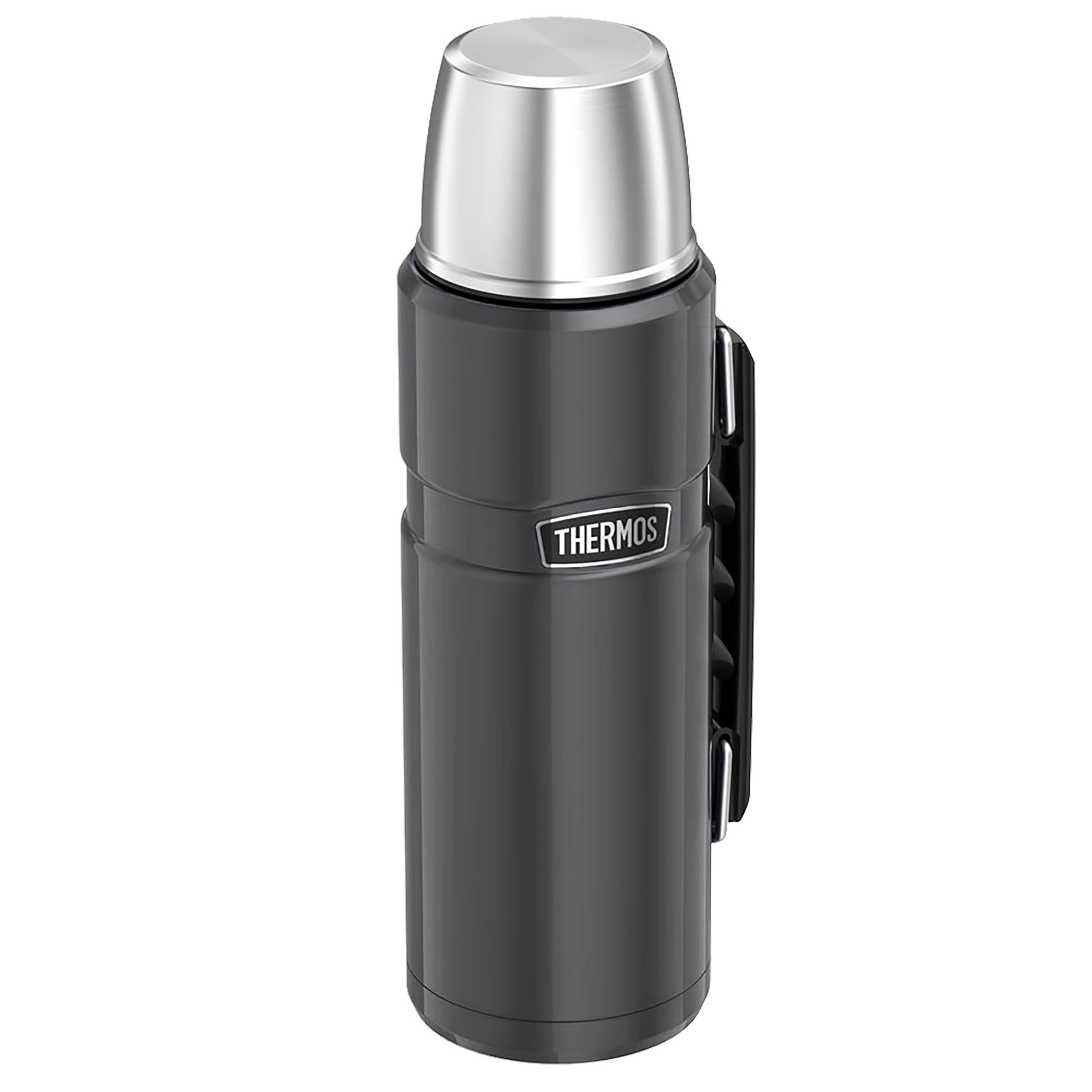 Thermos Vacuum Flask Gunmetal Grey 1.2 Litre, imported from the UK