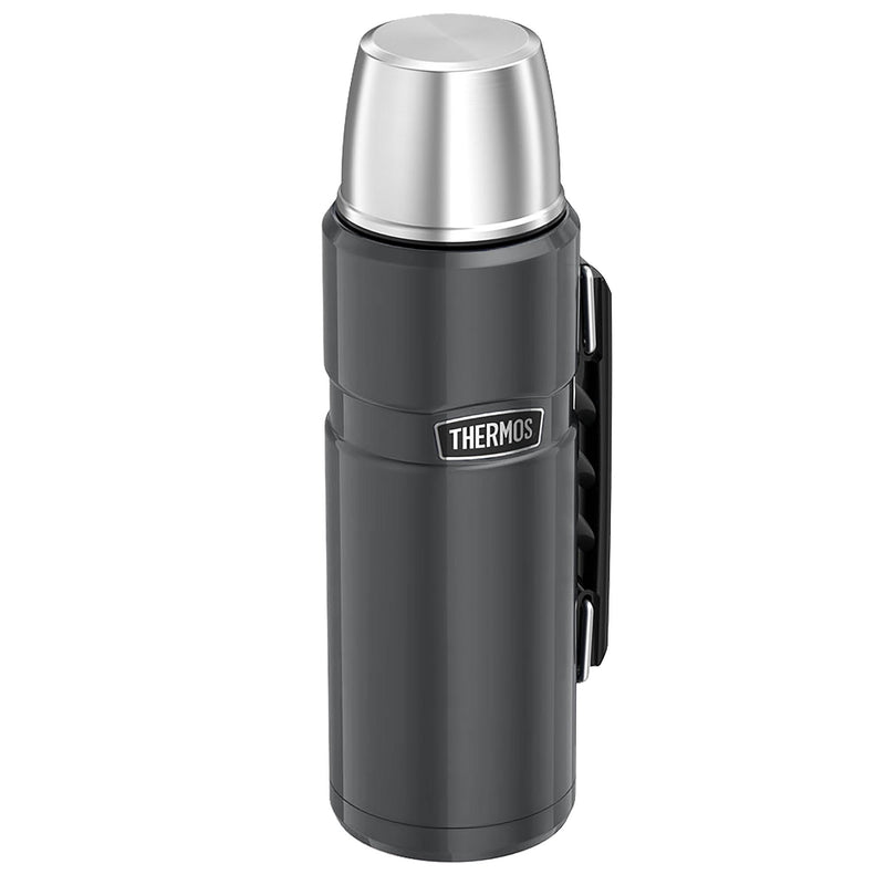 Thermos Vacuum Flask Gunmetal Grey 1.2 Litre, imported from the UK