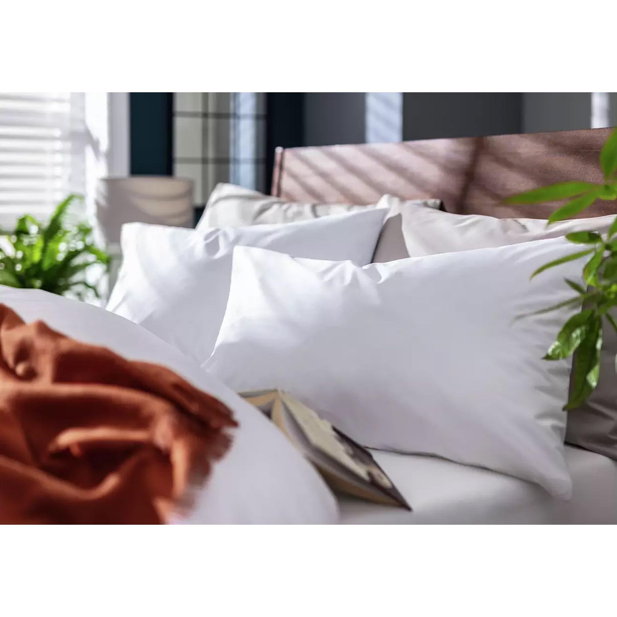 Habitat cotton rich pillowcase pair white 50x75cm, imported from the UK