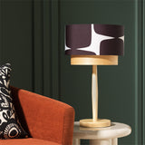 Habitat x Scion black table lamp with ash base, UK version