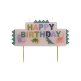 Sainsbury's dino birthday block candle 1 pack (British brand)