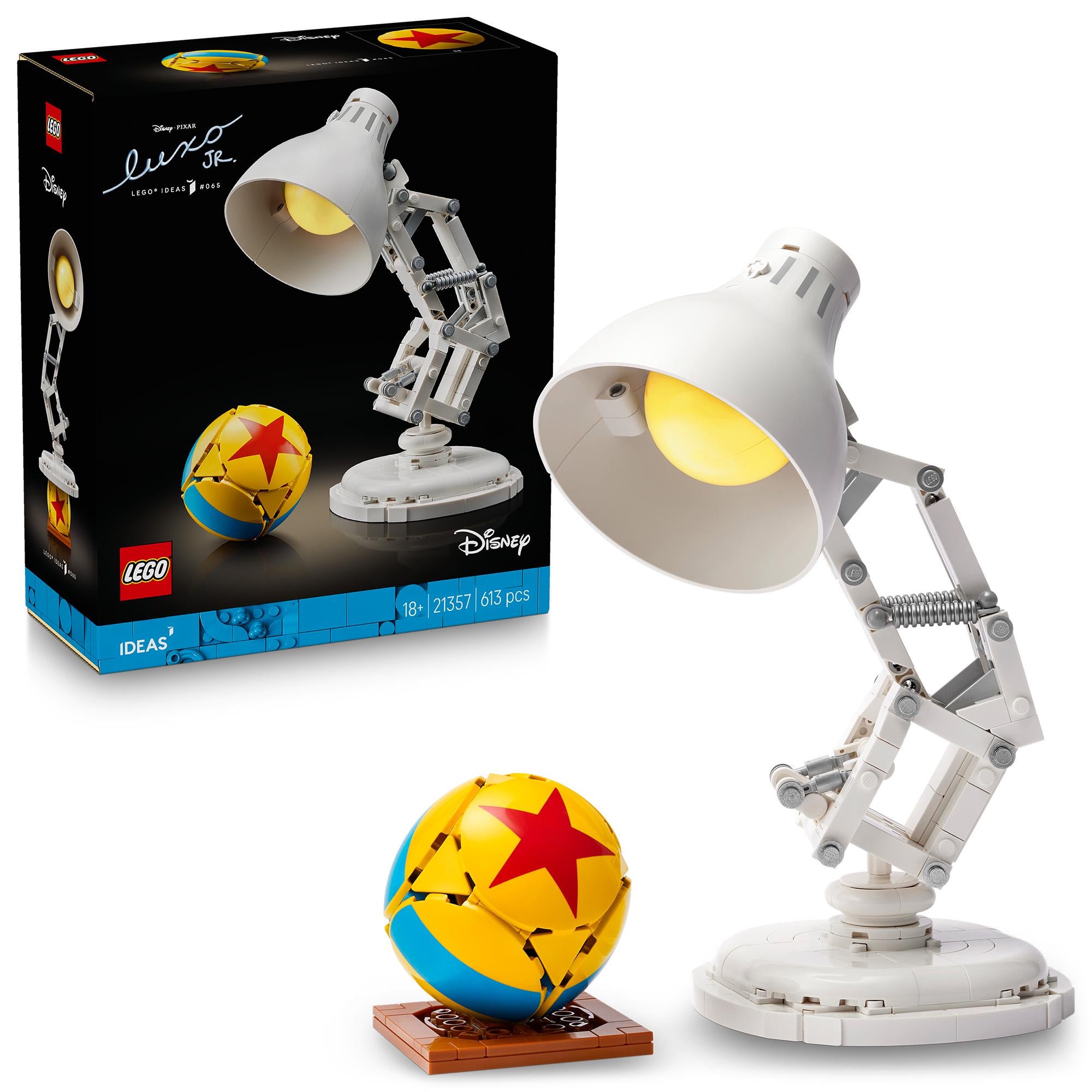 LEGO Ideas Luxo Jr. building set 21357, UK version