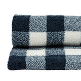 Sainsbury's Home Fleece Throw Navy Check 125x150cm (British brand)