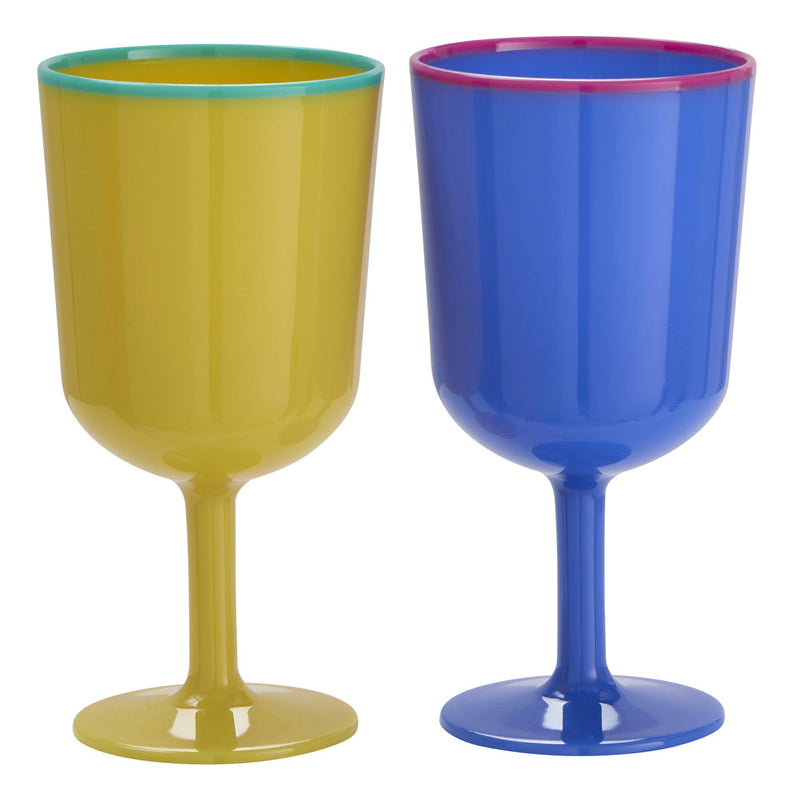 Sainsbury's colour block wine goblet 16oz, UK version