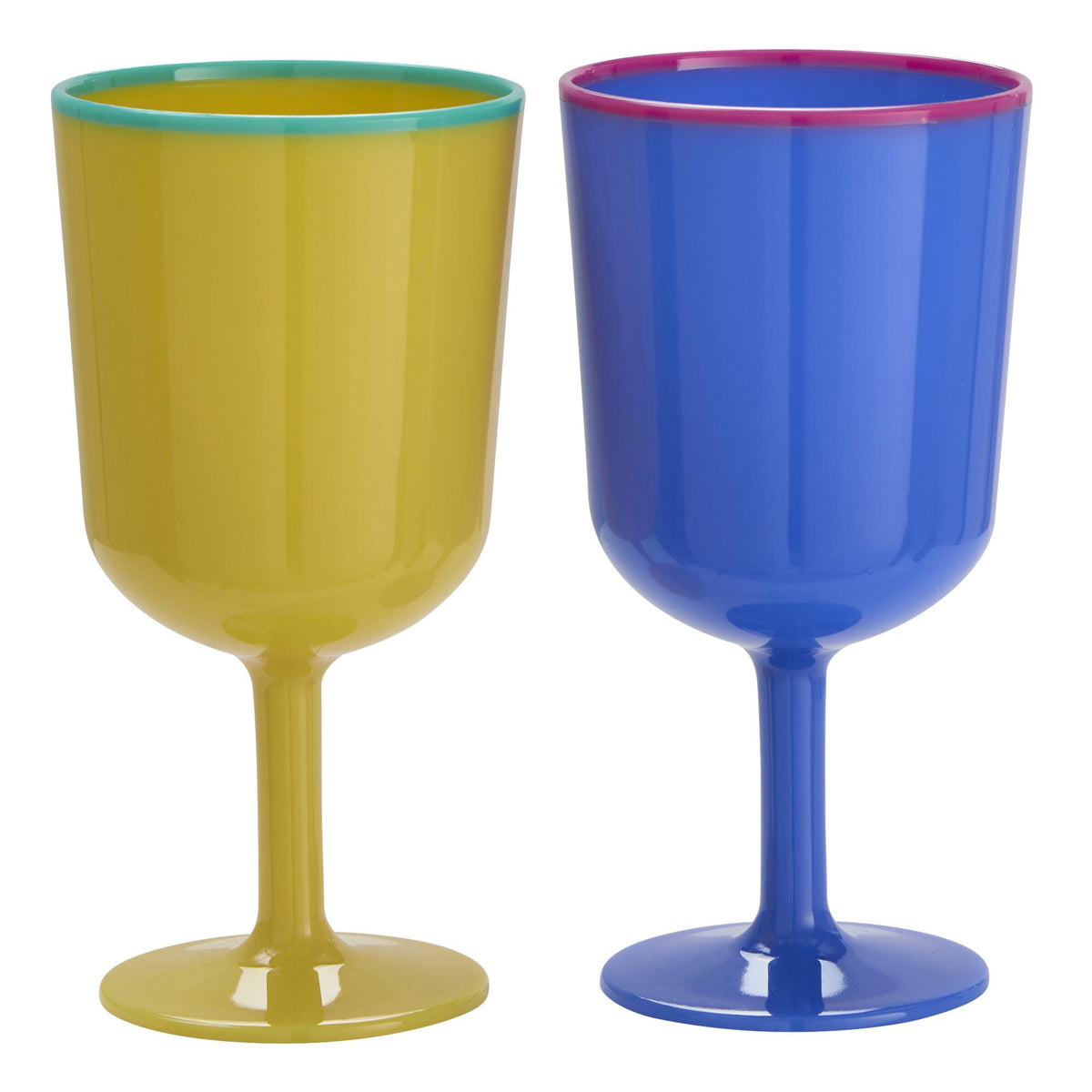 Sainsbury's colour block wine goblet 16oz, UK version