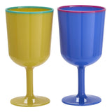 Sainsbury's colour block wine goblet 16oz, UK version