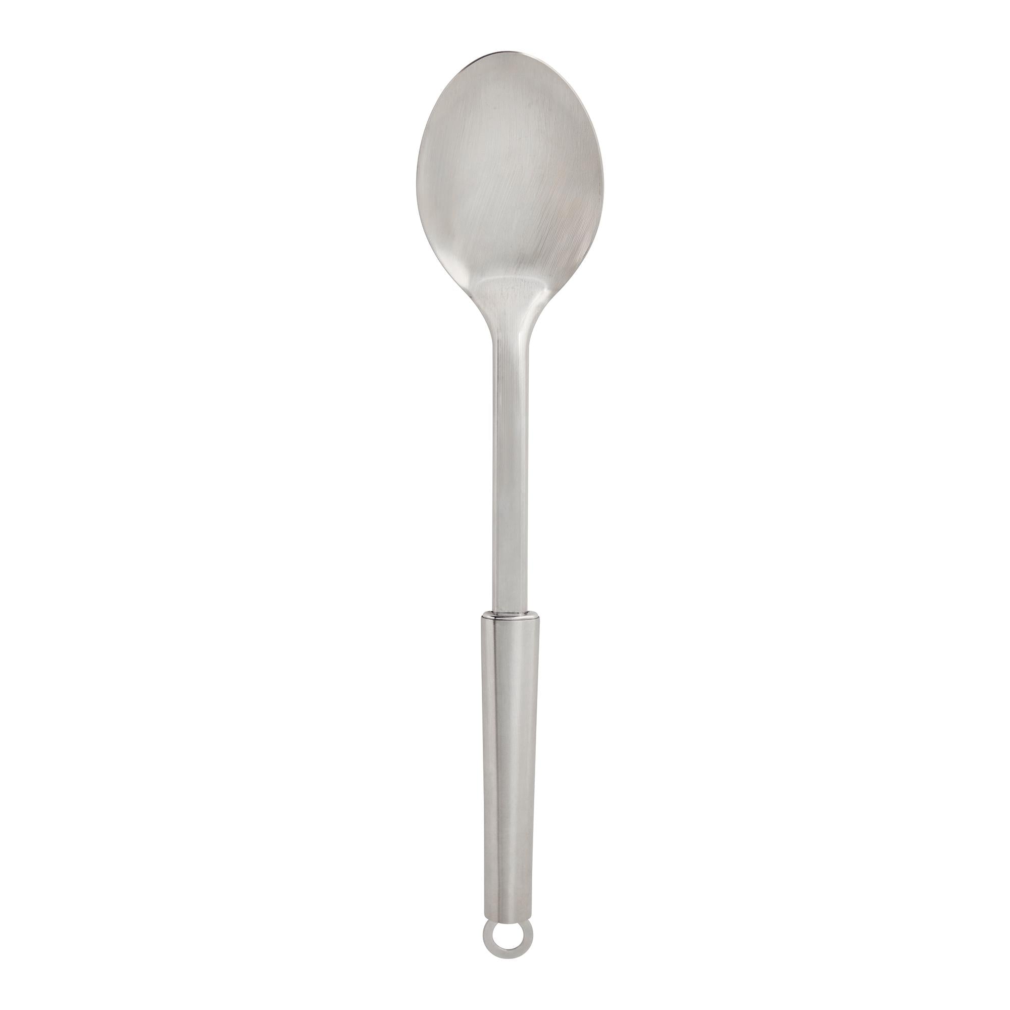 Sainsbury's Home stainless steel solid spoon 34cm (British brand)