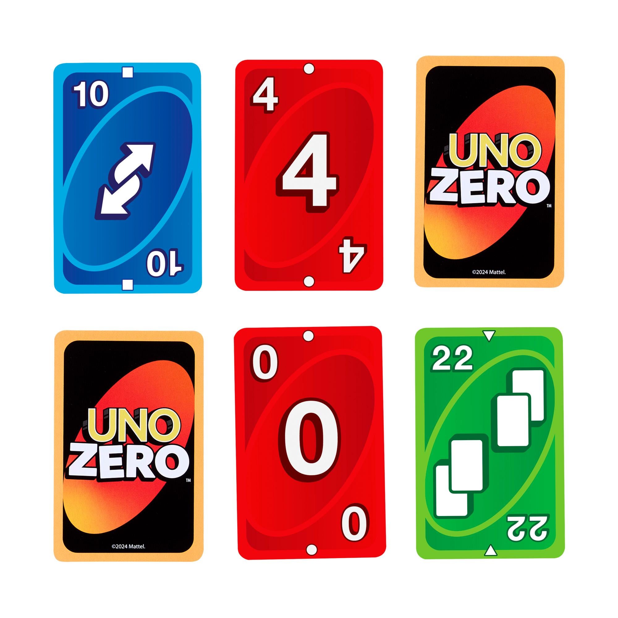 UNO Zero card game for families, UK version