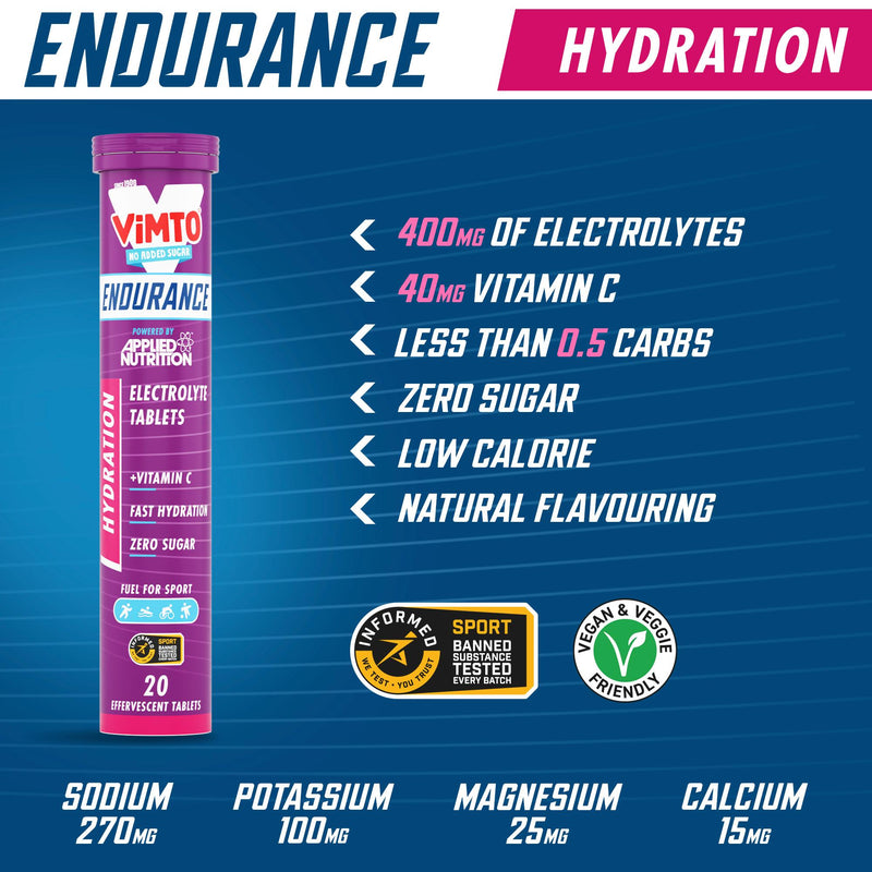 Applied Nutrition Vimto Electrolyte Tablets 80g - British product