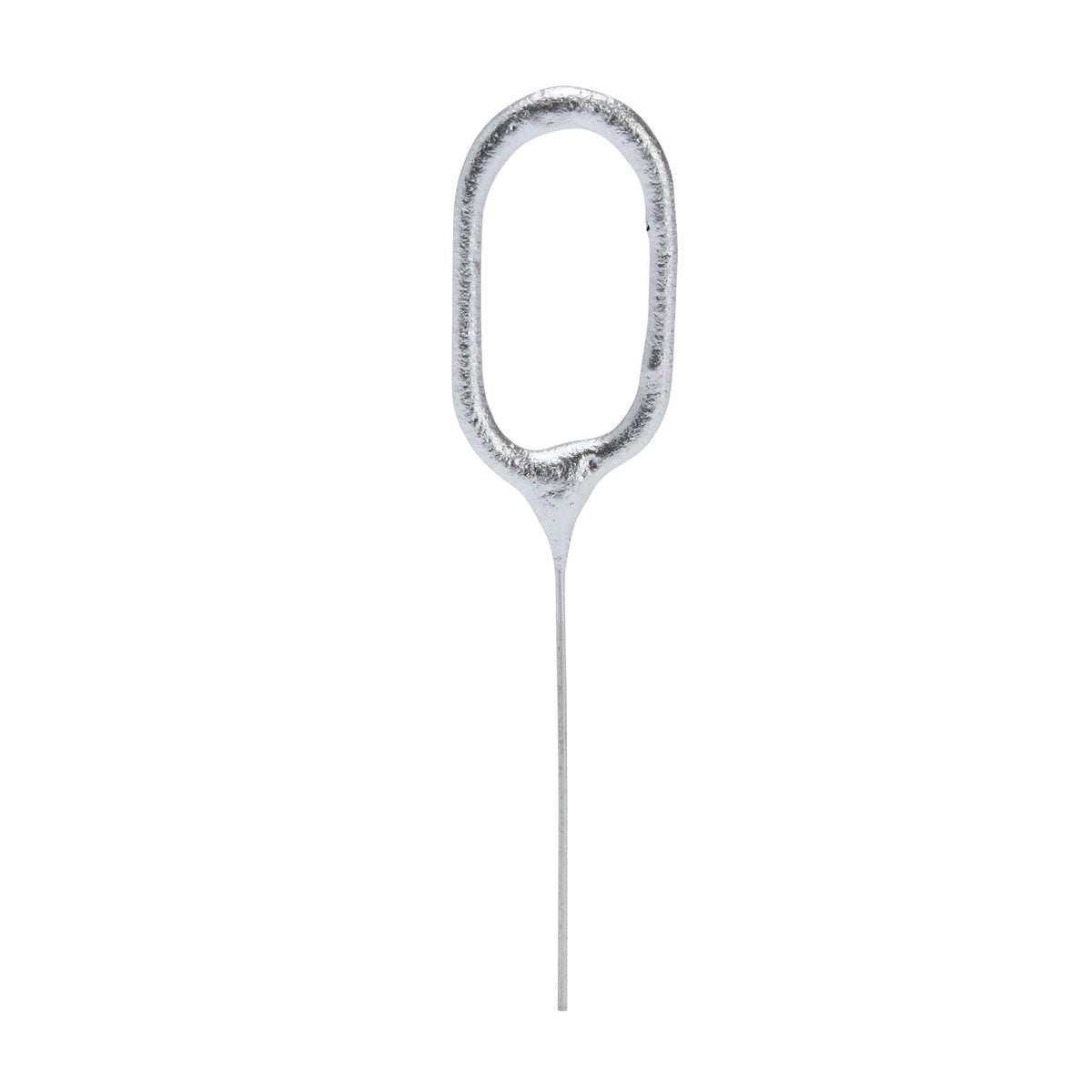Sainsbury's Home silver number 0 cake sparkler candle 17cm - British product